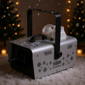 เครื่องทำหิมะ 1500W ตัวเครื่องอะลูมิเนียมอัลลอยด์ แบบมือถือ แขวนได้ ตกแต่งงานปาร์ตี้ในร่ม พร้อมรีโมทไร้สาย - Product Image 2