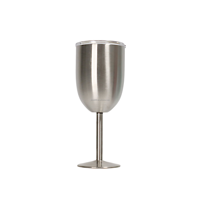 Gobelet à vin à Double paroi isolé, 3 pièces/lot, lunettes à vin en acier inoxydable, avec logo personnalisé
