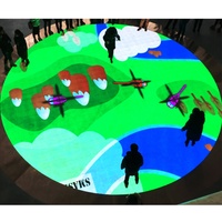P3.91 P6.25 Carrelage numérique interactif mural pour jeu de danse Piste de danse vidéo Stand Led Panneaux muraux Écran d'affichage