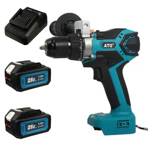 ATO A8022 Ferramentas ao ar livre eficientes Recarregável Chave De Fenda Elétrica Vibração Controle Cordless Drill Machine