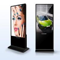 Pantalla LCD Publicitaria de 43 Pulgadas con Reproducción Automática Continua (24/7), Señalización Digital de Pie para Uso Comercial