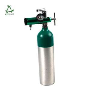 Cilindro de <span class=keywords><strong>gas</strong></span> de oxígeno médico portátil de alta presión Regulador de aluminio de tamaño pequeño para uso médico móvil - Product Image 2