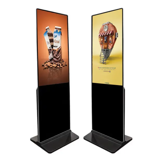 49 55 65 Inch LCD Wireless Touch Monitor Android Media Player Dual Side Advertising Kiosk Digital Signage