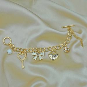 Pulsera de Cadena de Moda con Motivos de Corazón y Mariposa Inspirados en el Denim, Estilo Europeo y Americano, para Mujer - Product Image 5