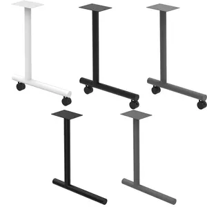 Wholesale Metal Cast Iron Home Office Desk Feet Training C Style Support Leg with Casters Or Glider