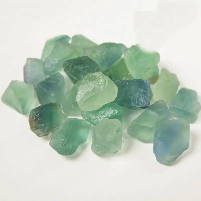 ขายส่งหยาบ gemstone ตัวอย่างสีเขียว fluorite คริสตัลดิบหินแร่หินสำหรับขาย
