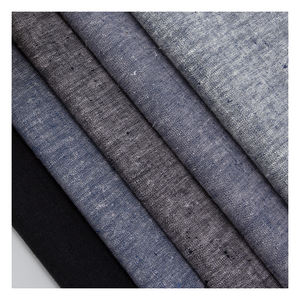 61020シャンブレー染め生地カスタマイズ可能なデザインスタイル54% 麻44% コットン2% スパンデックスオーガニック織り糸男の子用アメリカ製 - Product Image 2