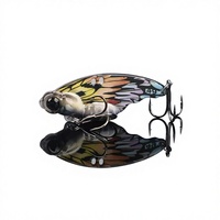 Leurre VIB Métallique Personnalisé Papillon Bionique Imprimé 14g Yeux 3D Vibrations Haute Fréquence Pêche en Eau Salée Brochet Luciole Rivière Lac