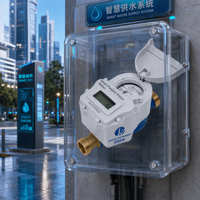 Compteur électronique prépayé pour carte intelligente, compteur d'eau IP68, corps en laiton et cuivre, OEM
