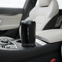 Diffuseur d'arômes de luxe moderne en métal noir, vaporisateur d'ambiance, diffuseur d'aromathérapie, parfum de voiture rechargeable, alimenté par USB