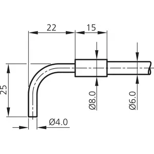 เซ็นเซอร์ไฟเบอร์ออปติกแบบกระจายแสง WRB110M-90-4.0-2.5, ใยแก้วนำแสง, ติดตั้งแบบทรงกระบอก, ช่วงการวัด 0 ถึง 80 มม., ผลิตในเยอรมนี, อิเล็กทรอนิกส์ - Product Image 3