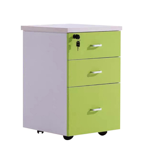 Meuble de bureau en bois, armoire d'activités à 3 tiroirs, meuble de rangement mobile, armoire à roulettes - Product Image 4