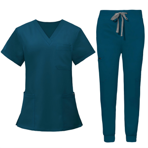 Conjunto Quirúrgico Multifuncional de Manga Corta y Pantalón Largo para Enfermera Anestesista - Product Image 2