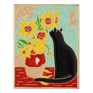 Broches <span class=keywords><strong>de</strong></span> pintura al óleo <span class=keywords><strong>de</strong></span> <span class=keywords><strong>Van</strong></span> <span class=keywords><strong>Gogh</strong></span>, lindos, al por mayor, <span class=keywords><strong>de</strong></span> metal esmaltado, con diseño <span class=keywords><strong>de</strong></span> cielo estrellado y <span class=keywords><strong>girasoles</strong></span>, insignias, accesorios <span class=keywords><strong>de</strong></span> ropa, broches <span class=keywords><strong>de</strong></span> solapa - Product Image 2