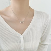 Dylam Bijoux à breloques Colliers en forme de goutte d'eau en argent sterling plaqué or 14 carats avec surface brillante et cercle