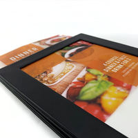 Menu lumineux LED personnalisé à double face, tentes de table numériques, porte-menu LED pour restaurant