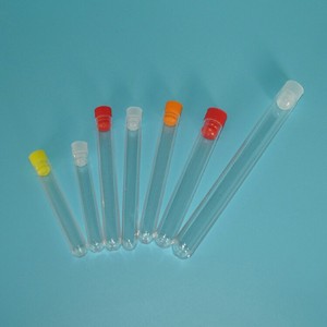 Ps Rigid <b>Plastic</b> Transparent Test <b>Tubes</b> 12X75 With Rigid And Soft Caps For Medical And Laboratory Use - Product Image 3