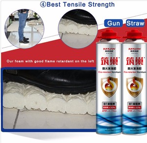 Fire Retardant Flameproof Gap Mounting White <span class=keywords><strong>Spray</strong></span> Pu Foam Adhesive - Product Image 6