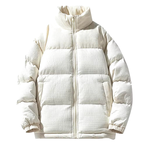 Chaqueta de Invierno Gruesa para Hombre, Estilo Safari, con Capucha, Cuello Alto, Resistente al Viento, Impermeable, Transpirable, Tejido de Poliéster/Nailon - Product Image 3