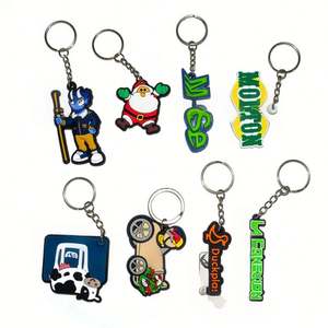 Porte-clés personnalisé 3D PVC Porte-clés en caoutchouc souple Porte-clés avec logo personnalisé Vente en gros - Product Image 3