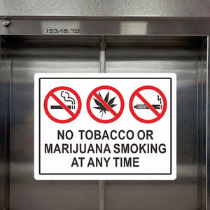 禁煙環境を指揮するたばこやマリファナの喫煙サインはありません - Product Image 6