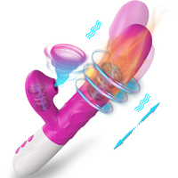 ALWUP 2 in1 Dual Stimulation Leistungs starker Kaninchen-Vibrations stab für Klitoris Setzen Sie Stimulus G-Punkt-Massage gerät Sexspielzeug für Frauen ein