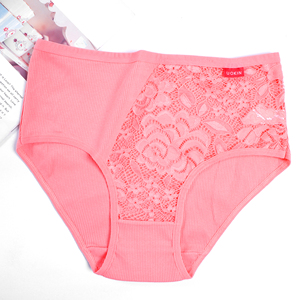 Bán Buôn Cao Tăng Chủ Đề Bông Ren Mix Màu Hồng Đồ Lót Phụ Nữ Quần Lót Cho Cộng Với Kích Thước Quần Lót Phụ Nữ Đồ Lót Uokin A6107 - Product Image 5