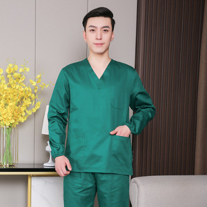 Venta al por mayor personalización verano elástico ropa de lavado a mano Hospital enfermería conjuntos uniformes médica - Product Image 2