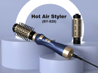 2 en 1 Vente en gros Lisseur sèche-cheveux coiffant à air chaud brosse professionnelle