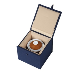Handmade Dehua White Porcelain Gaiwan Three Piece <b>Set</b> With Bamboo Weaving Lid For Kung Fu <b>Tea</b> - Product Image 5