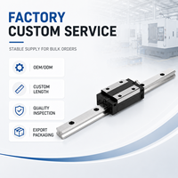 Kit de rail de guidage linéaire HGR20 haute précision avec bloc coulissant HGH20CA HGW20CC pour machines CNC, imprimantes 3D et systèmes de mouvement GCr15
