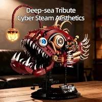 XINZHUAN XZ0113 2026 Nuevo Modelo de Pez Mecánico MOC, Bloques de Construcción Creativos, Adorno para el Hogar, Regalo para Adultos, Sets de Bloques de Construcción