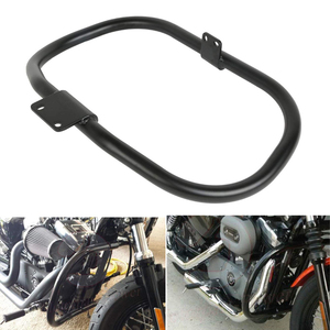 BORSKE negro Barra de choque motor Bar parachoques Compatible para Harley Davidson Sportster <span class=keywords><strong>883</strong></span> 1200 XL <span class=keywords><strong>XR</strong></span> 2004-2019 - Product Image 6