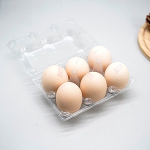 Wholesale 12 Hole <b>Eco</b>-friendly Convenient Buckle Sturdy Stackable CPET Clamshell Blister Trays for <b>Eggs</b> - Product Image 5