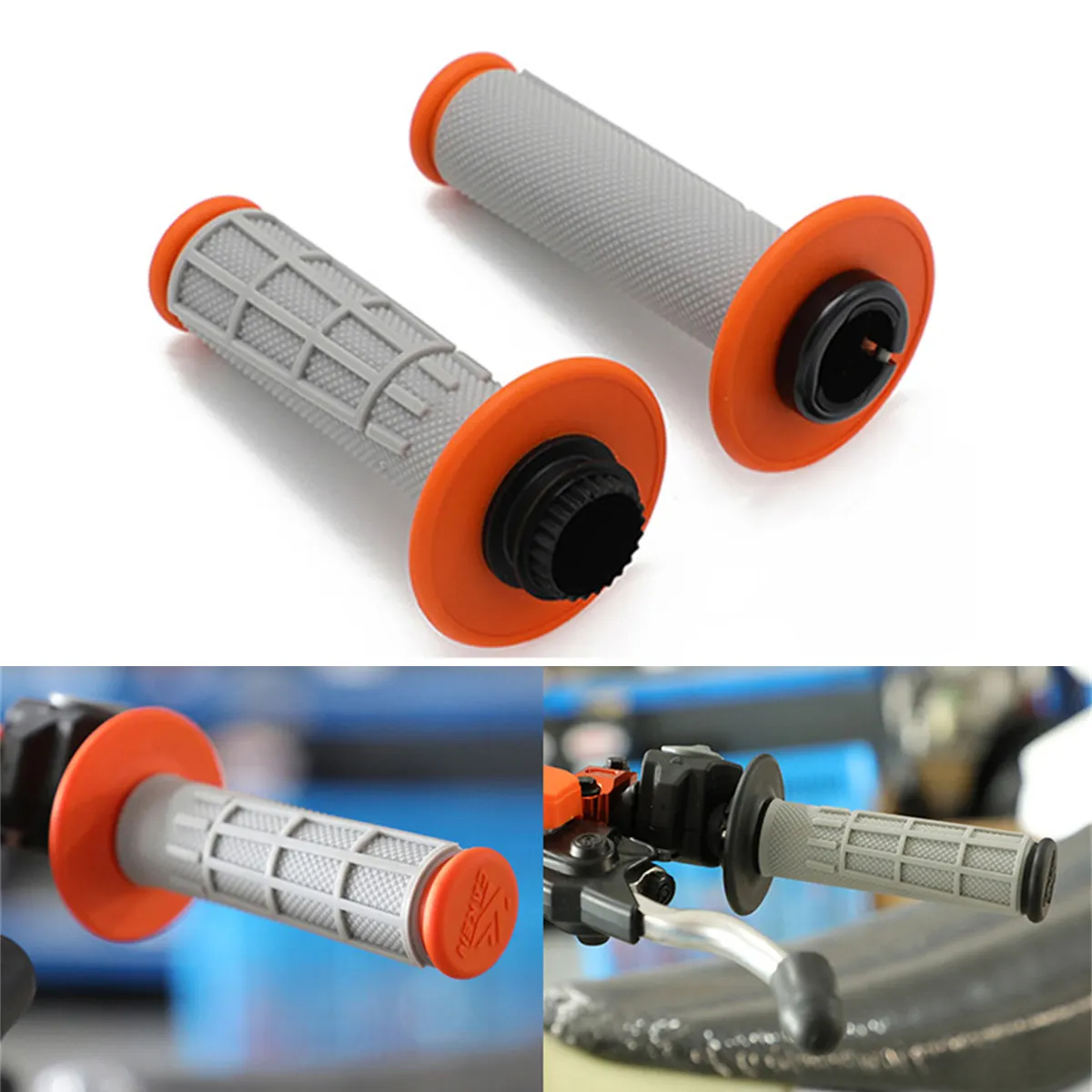 NOVO Guiador Lock-on Grips Tubo Para KTM EXC EXC-F SX-F SX-R XC-F XCF-W XC-W 250F Freeride 250 350 450 500 530 2004-2021