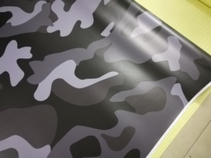 Film vinylique Jumbo Elite pour emballage de voiture, Camouflage de neige noir gris arctique, rouge, rouleaux, figurines éblouissant - Product Image 3