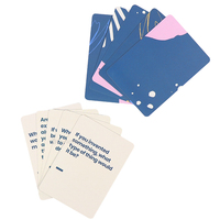 Impression de cartes à jouer de motivation Positive Conversation débutant Question Couple jeux de cartes avec boîte