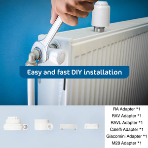 Installation facile Tuya Wifi Zigbee Control Room App Control Room Thermostatique Smart Radiator Valve TRV Heating <span class=keywords><strong>Thermostat</strong></span> - Product Image 6