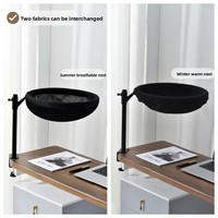 Lit flottant pour chat de bureau, ne prend pas de place, universel quatre saisons, structure d'escalade pour chat de bureau, rotation à 360 degrés, double