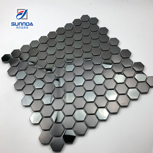 Vàng khảm thủy tinh chất lượng cao Trung Quốc vật liệu xây dựng trang trí kim loại Gốm Đá Gạch <span class=keywords><strong>Mosaic</strong></span> - Product Image 5