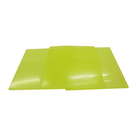 Panneau mural en polyuréthane thermoplastique découpé résistant à la chaleur transparent 0,5 mm d'épaisseur, panneau rigide transparent fin, feuille personnalisée en PU de 2 mm