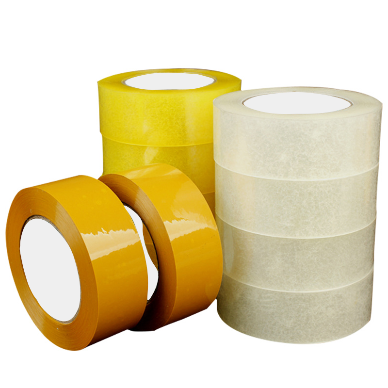 Custom Logo Self-Adhesive Tape Roll Transparent Acrylic Colorless Industrial Duct Tape Waterproof Printed Adhesive Tape