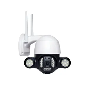 Factory Price Outdoor CCTV IP hd 2mp Tuya smart home p2p network security cameras dual night vision floodlight ptz wifi camera