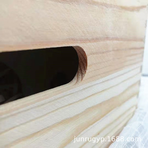 Wooden Wine <b>Box</b> 6 Bottles <b>Pine</b> Wood Handmade Gift Storage Rectangle Craft Packaging - Product Image 3