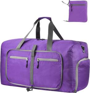 Free sample High Quality Lightweight Big Capacity <b>Foldable</b> Duffel <b>Travel</b> Storage <b>Bag</b> With Custom Logo - Product Image 4