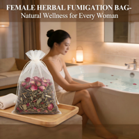 Pack de Bain Vapeur aux Herbes pour Femmes avec Pétales de Rose Séchés pour la Récupération Post-partum, le Conditionnement Corporel, la Détoxification, la Transpiration et le Bien-être Naturel
