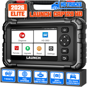 LAUNCH CRP129 HD Truck <b>Diagnostic</b> <b>Tool</b> Full System OBD2 Heavy Duty Wifi Update LCD Display - Product Image 2