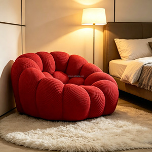 Factory Hot Sale Modern Luxury Compressed Lazy Chair Modern Bubble Pumpkin Football Shaped Single <strong>Sofa</strong> Chair for Bedroom Balcony - Product Image 3