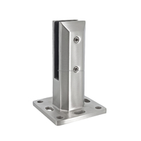 Pince de fixation en acier inoxydable 316 pour balustrade de piscine sans cadre en verre, pour garde-corps d'escalier, réglable, résistante à la rouille, design moderne