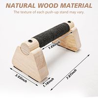 JQ Ergonomique Home Exercise Gym Accessoires Calisthenics Equipment Bamboo Wooden Push up Bar Stand & Parallettes Bars
